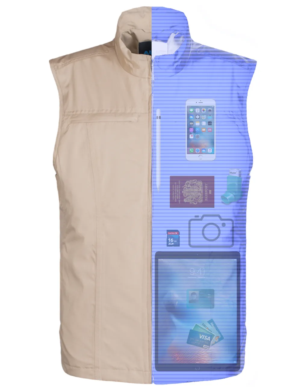 AyeGear V26 Travel Vest (stain)