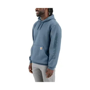 Carhartt Men's Midweight Hooded Logo Sweatshirt - Thundercloud Heather