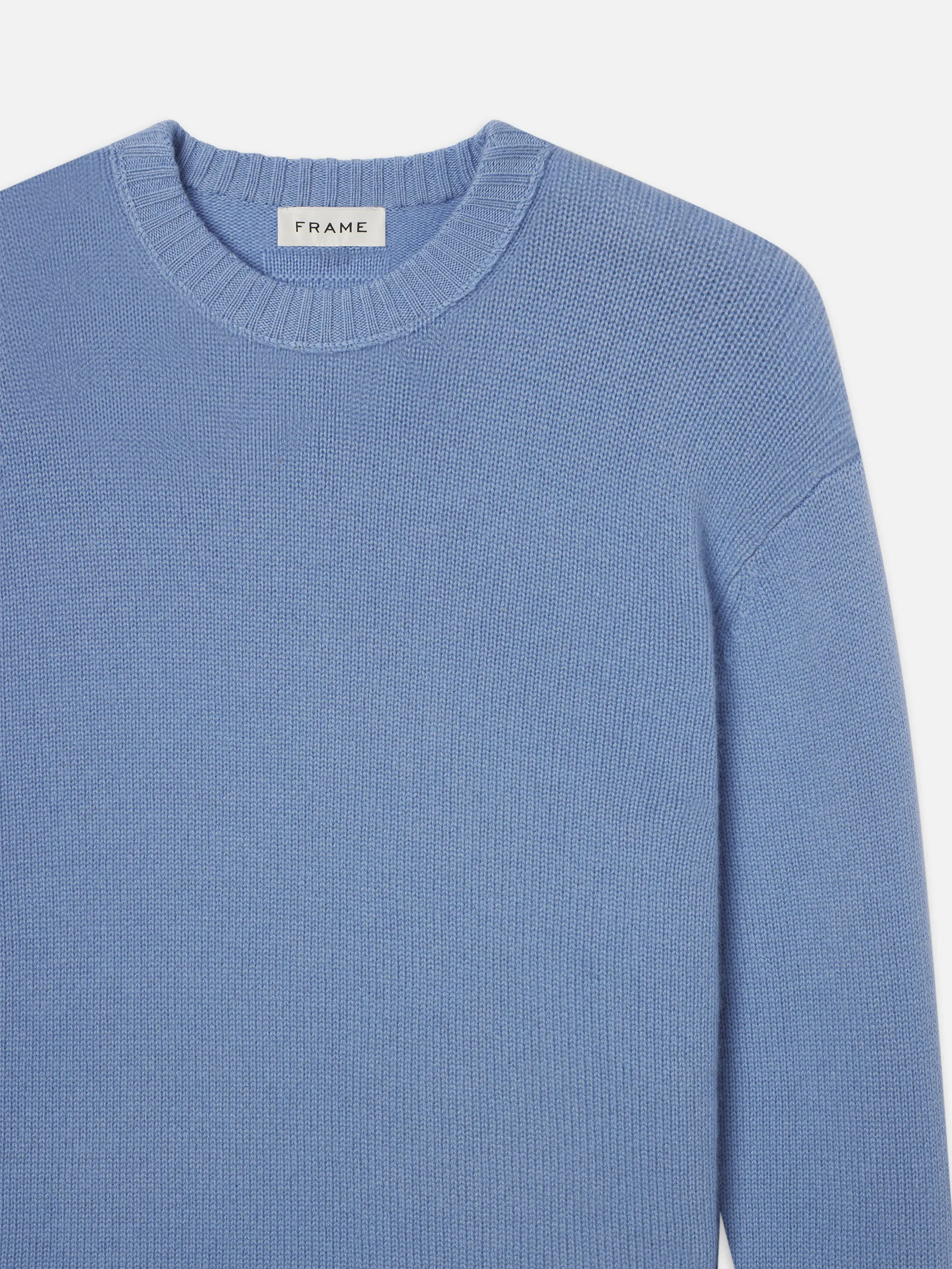 Cashmere Crewneck Sweater -- Soft Blue