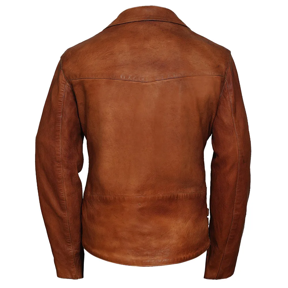 Frisco Motorcycle Easy Rider Camel Leather Jacket