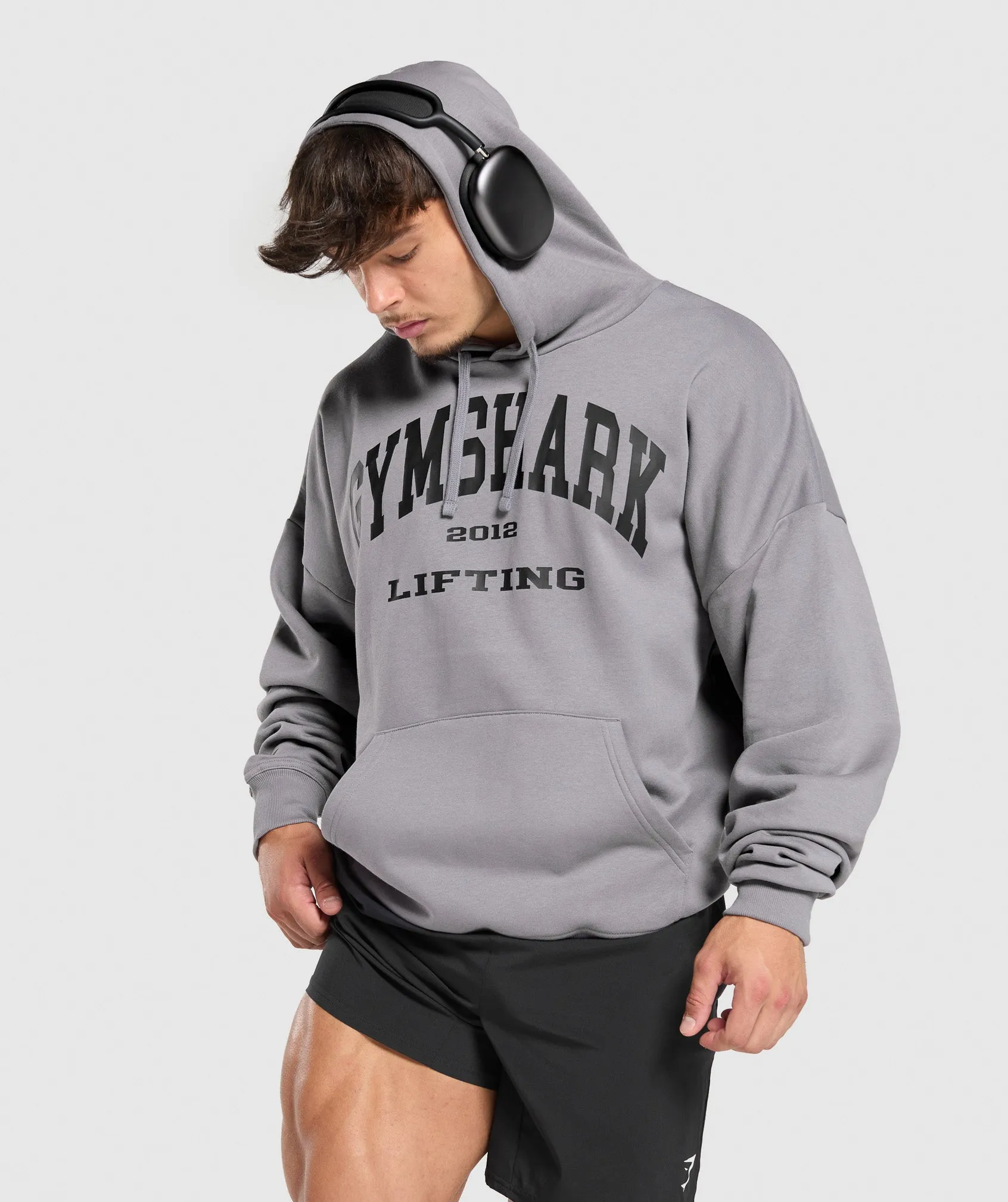 Gymshark 2012 Lifting Hoodie - Medium Grey