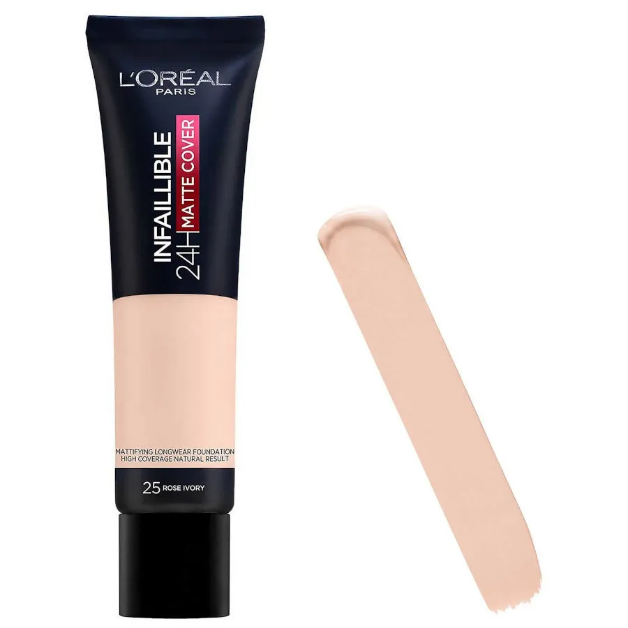 L'Oreal Infaillible 24HR Matte Cover Foundation 25 Rose Ivory