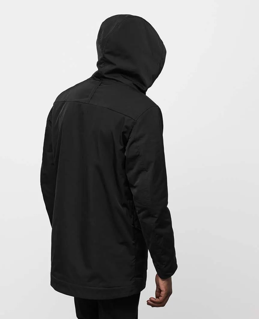 Solo Twill Shearling Jacket Black