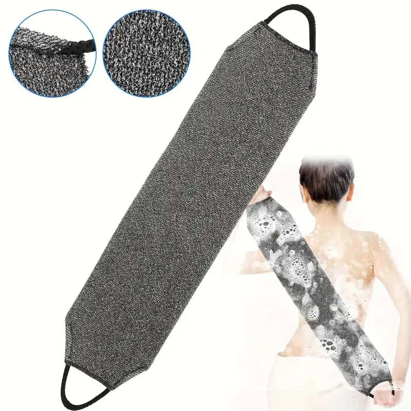 Stretchable Dual-Layer Exfoliating Back Scrubber